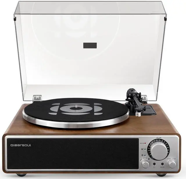 Main image of ONE-Q All-in-one Vinyl Record Player with Bluetooth 5.4 | HiFi Turntable Built-in Speakers, Phono Preamp, AT-3600L Cartridge, 33/45 RPM, Auto Off