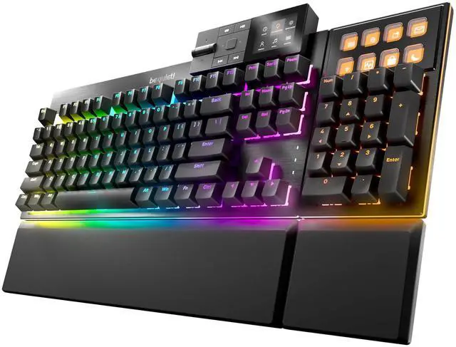 Main image of Dark Mount Tactile, Gaming Keyboard, Mechanical Silent Switches | Hot-Swappable Numpad and Media Dock, Triple-layered dampening, 8 customizable Display Keys, PBT Double-Shot Keycaps, ARGB