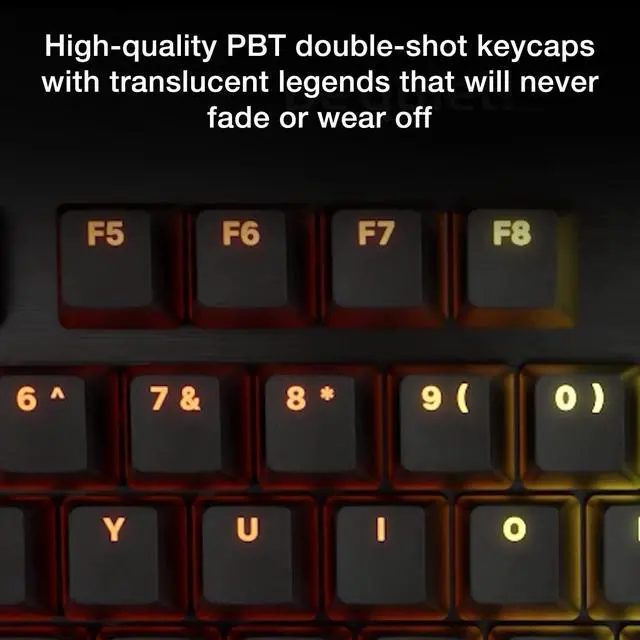 Alt view image 6 of 7 - Dark Mount Tactile, Gaming Keyboard, Mechanical Silent Switches | Hot-Swappable Numpad and Media Dock, Triple-layered dampening, 8 customizable Display Keys, PBT Double-Shot Keycaps, ARGB