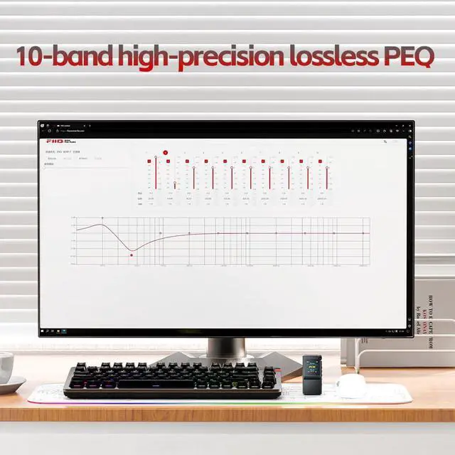 Alt view image 5 of 7 - BTR17 Bluetooth 5.4 USB DAC AMP with LDAC, aptX Lossless. Dual ES9069Q, 10-Band PEQ, THX AAA 78+amps 3.5mm Unbalanced & 4.4mm Balanced (Black)