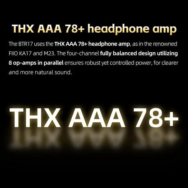 Alt view image 7 of 7 - BTR17 Bluetooth 5.4 USB DAC AMP with LDAC, aptX Lossless. Dual ES9069Q, 10-Band PEQ, THX AAA 78+amps 3.5mm Unbalanced & 4.4mm Balanced (Black)