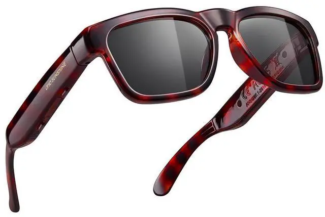 Main image of Bluetooth Audio Sunglasses, Lightweight Open Ear Sport Glasses, 10H Playtime, Water Resistant with Voice Control