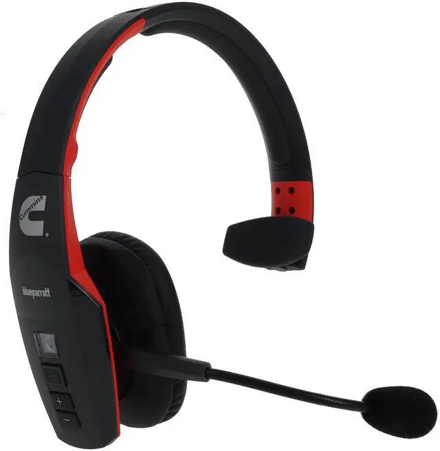 Main image of Edition BlueParrott B450-XT Noise Cancelling Bluetooth Headset Unique Design with Industry Leading Sound & Improved Comfort, Up to 24 Hours of Talk Time, IP54-Rated, Black Red