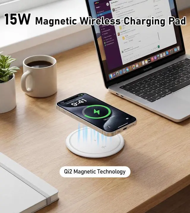 Alt view image 3 of 7 - 20A Pop Up Outlet for Countertop, 65W USB-C, 15W Qi Wireless, 4AC | 1200J Surge Protection, 6FT 12AWG Cord, Fits 4" Hole, for Kitchen Island Desk RV, White, ETL Listed