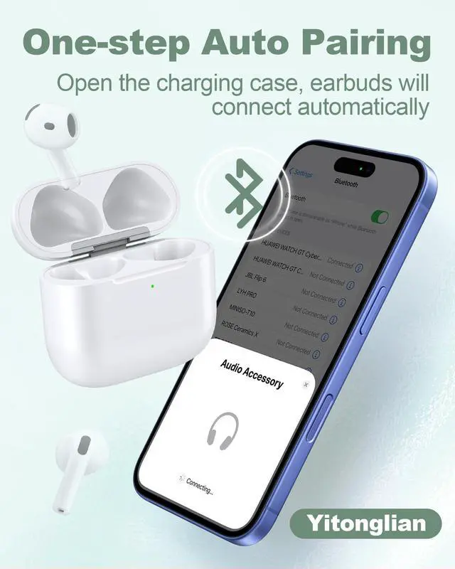 Alt view image 6 of 7 - Wireless Charger Case Replacement for Airpods 4th Generation - Charging Case to USB-C Without Earbuds
