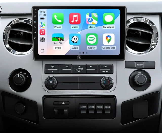 Main image of 10 Inch for Ford F150 Radio 2004-2008, F250/F350/450/550 2008-2016 Radio Upgrade Wireless CarPlay Android Auto, Plug and Play, 5G Wi-Fi, Bluetooth 5.0 QLED Touch Screen Car Stereo