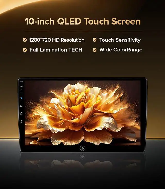 Alt view image 6 of 7 - 10" Wireless CarPlay Radio for Toyota Camry 2015-2017 (LE/SE/XLE) | QLED screen for safe daily commutes. 64GB ROM offline maps, Retain 1080P back up camera & Steering wheel control