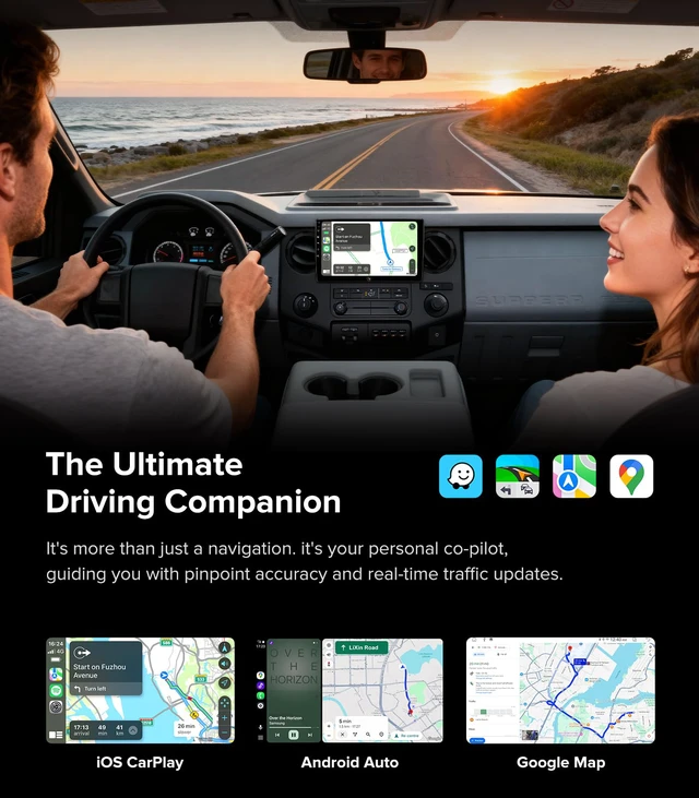 Alt view image 3 of 4 - 10" QLED Android 13 Car Stereo for Ford F150 2004-2008, F250 F350 2008-2016 Radio Upgrade Wireless CarPlay Android Auto Radio, Touchscreen, 5G WiFi,1080P Backup Camera, Dash Kit, GPS Navigation