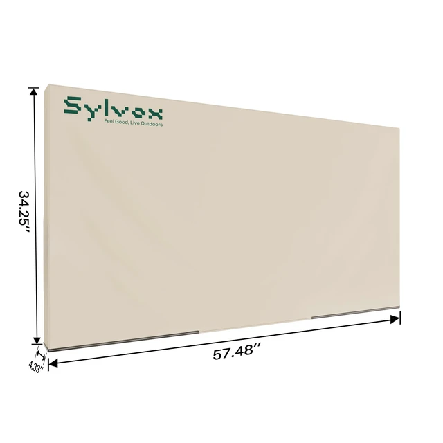 Alt view image 2 of 4 - 60'' - 65'' TV Cover Weatherproof Outdoor TV Screen Cover, 600D Oxford fabric Waterproof Dustproof, and Moisture Resistant, with remote control pocket Suitable for outdoor TV protection
