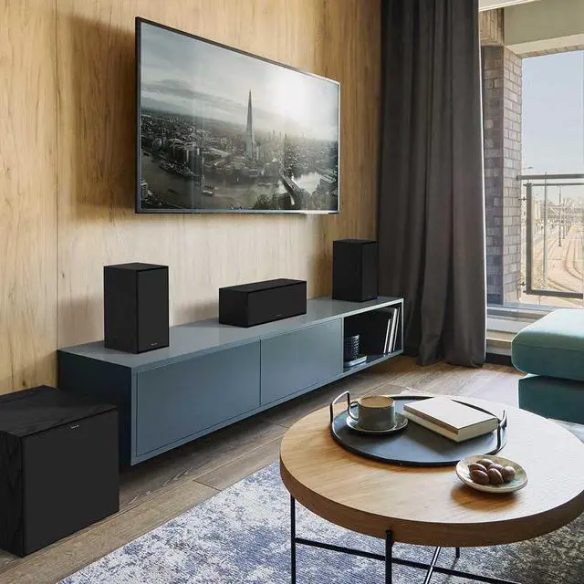 Alt view image 7 of 7 - Reference Next-Generation R-50M Horn-Loaded Bookshelf Speakers with 5.25 Spun-Copper Woofers for Best-in-Class Home Theater Sound in Black