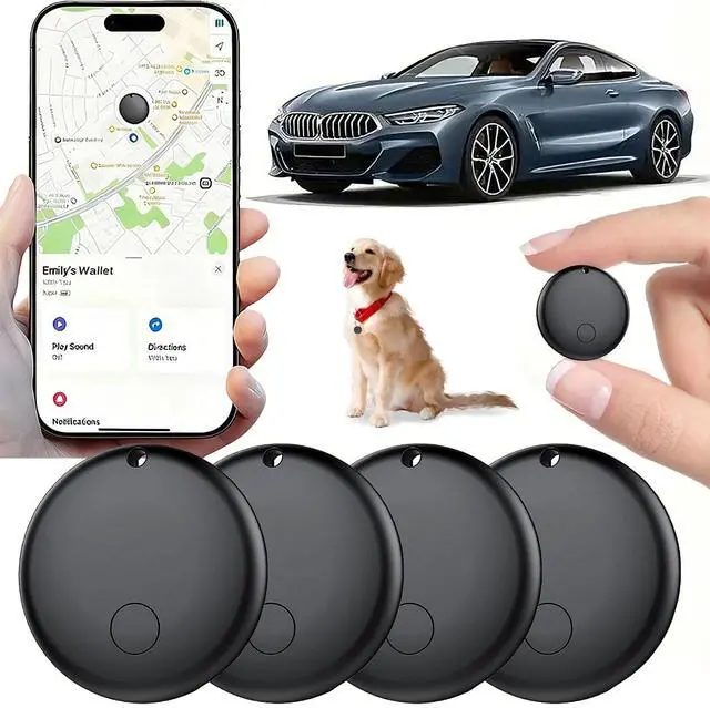 Main image of Mini GPS Tracker for Vehicles Compatible with Find My (iOS Only), 2 Pack | Hidden Tracking Device for Vehicles, Car Tracker No Subscription, Vehicle Tracker with Audio for Kid, Pet, Key, Luggage, Bag