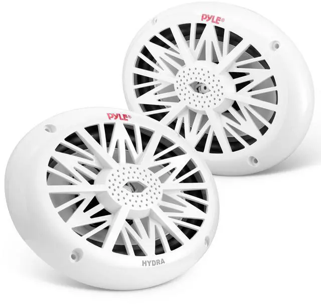 Main image of 6x9 Inch Dual Marine Speakers - 2 Way Waterproof and Weather Resistant Outdoor Audio Stereo Sound System with 260 Watt Power, Poly Carbon Cone and Cloth Surround - 1 Pair - PLMR692