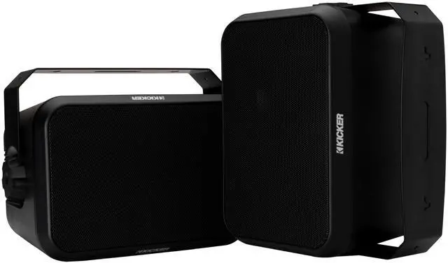 Main image of Outdoor Audio 6 Indoor Outdoor Speakers (52OA6B) Weatherproof, UV-Resistant Wall or Ceiling Mount Speakers with Polyethylene-Mica Woofer Black