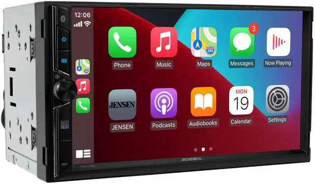 Main image of J3CA7W 7" Wireless Apple CarPlay Android Auto Double DIN Car Stereo | Wired or wireless Certified Apple CarPlay and Android Auto, 7-inch touchscreen, Bluetooth, backup camera input, USB