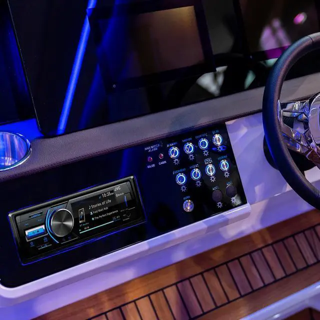 Alt view image 7 of 7 - KD-X560BT - Digital Media Car & Marine Bluetooth Receiver iPhone/Android/USB/AUX Car Stereo with Rear Camera Input
