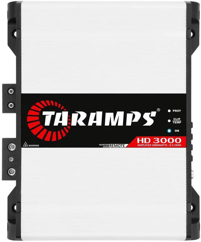Main image of Taramps HD 3000 0.5 Ohm White 1 Channel 3000 Watts RMS MAX Full Range Car Audio Monoblock LED Monitor Indicator Class D Amplifier Crossover, HD 3k