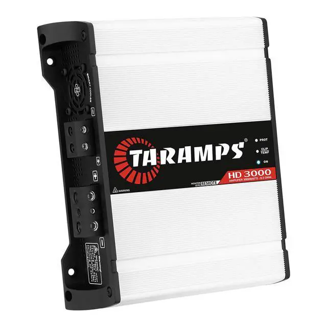 Alt view image 2 of 7 - Taramps HD 3000 0.5 Ohm White 1 Channel 3000 Watts RMS MAX Full Range Car Audio Monoblock LED Monitor Indicator Class D Amplifier Crossover, HD 3k