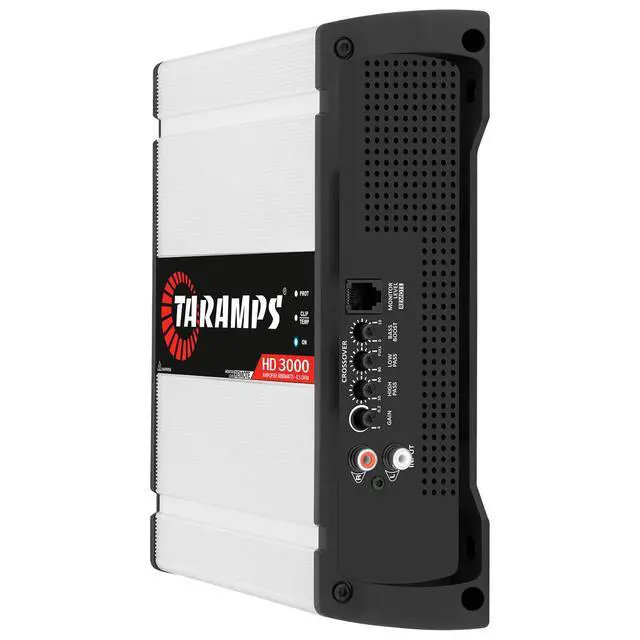 Alt view image 5 of 7 - Taramps HD 3000 0.5 Ohm White 1 Channel 3000 Watts RMS MAX Full Range Car Audio Monoblock LED Monitor Indicator Class D Amplifier Crossover, HD 3k