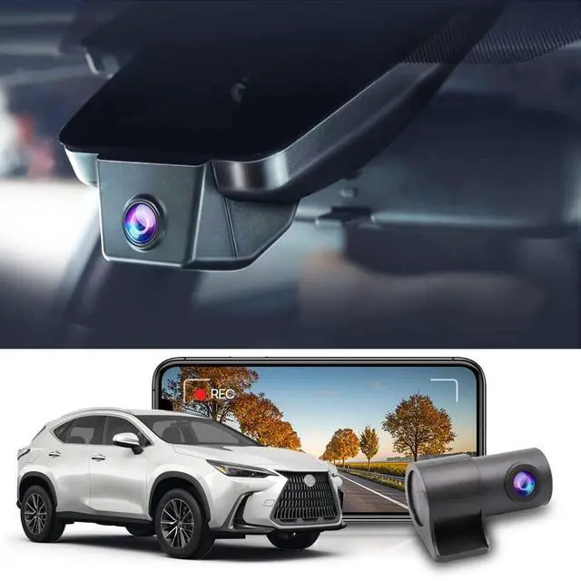 Main image of Front 4K+Rear 1080P Dash Cam Adapts for Lexus NX 2022-2026 & NX Hybrid 250 350 350h 450h, OEM Look, Dual HD Video, Built-in WiFi & APP, Loop Recording, G-Sensor, Easy to Set, 128GB Card