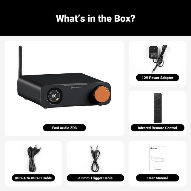 Alt view image 7 of 7 - ZD3 Desktop DAC Preamp, Fully Balanced Digital to Analog Audio Converter with ES9039Q2M for Home Stereo Amplifier, Bluetooth/USB/Optical/Coax/TV HDMI ARC Input, XLR/RCA Output with Remote