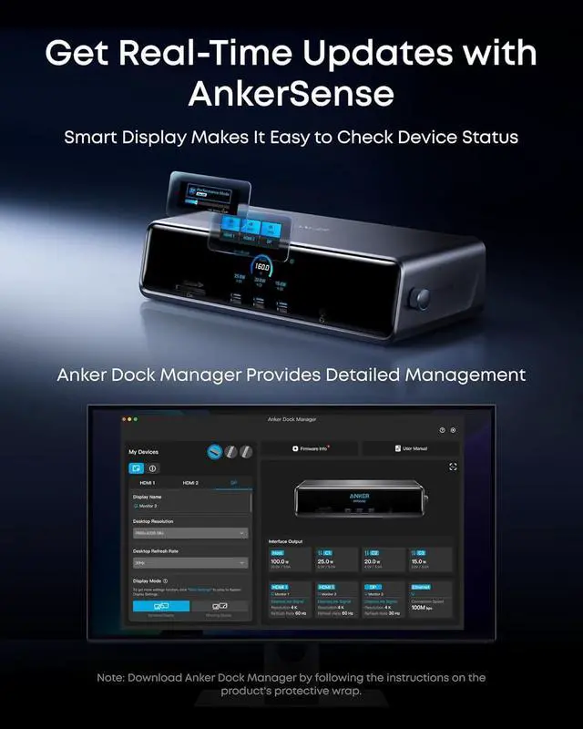 Alt view image 6 of 7 - Prime Docking Station (DL7400), 14-in-1 Triple Display, DisplayLink | 140W Max, Smart Display, Triple 4K@60Hz (2 HDMI+1 DP), for Windows Laptops (The Latest DisplayLink Driver Must Installed)