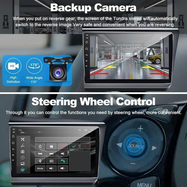 Alt view image 6 of 7 - 4G+64G Car Radio for Honda Civic 2012-2015 with Wireless Carpaly & Android Auto,9 Inch IPS Touch Screen Car Stereo with GPS Navigation/Bluetooth 5.2/FM/Backup Camera/WiFi/SWC/HiFi