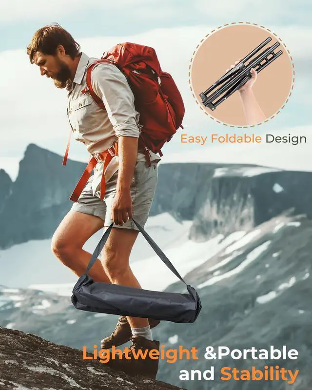 Alt view image 4 of 7 - Starlink Mini Tripod Mount, 3-Level Height & 360° Tilt, Stable for Camping