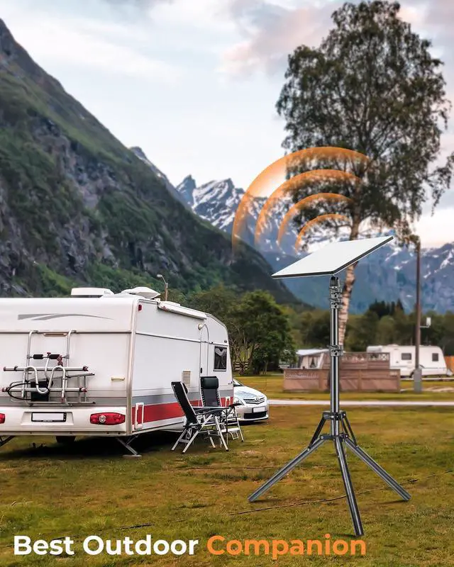 Alt view image 6 of 7 - Starlink Mini Tripod Mount, 3-Level Height & 360° Tilt, Stable for Camping