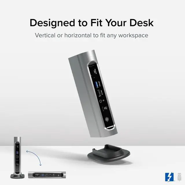 Alt view image 6 of 7 - 16-in-1 Thunderbolt 4 Dock Dual 4K Monitors for M4/M5 MacBook Air/Pro, 100W Charging, 2X HDMI, 2X DisplayPort, 2.5G Ethernet, 7X USB, MicroSD/SD Card Reader, Windows & USB4 Compatible