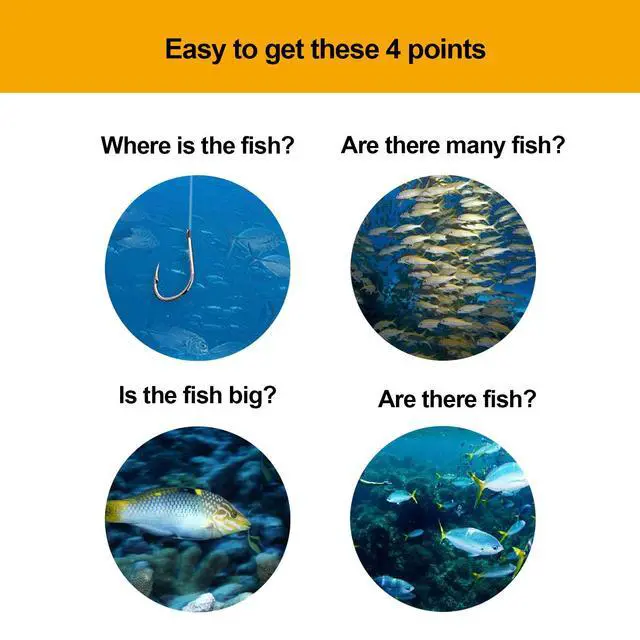 Alt view image 4 of 6 - Handheld Fish Finder Portable Fishing Kayak Fishfinder Fish Depth Finder Fishing Gear with Sonar Transducer and LCD Display