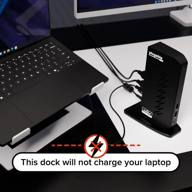 Alt view image 5 of 7 - Dual 1080p HDMI Universal Docking Station for USB-C & USB 3.0 Laptop, 10 Ports, Windows/ChromeOS Plug & Play, macOS Driver Required (UD-3900Z)