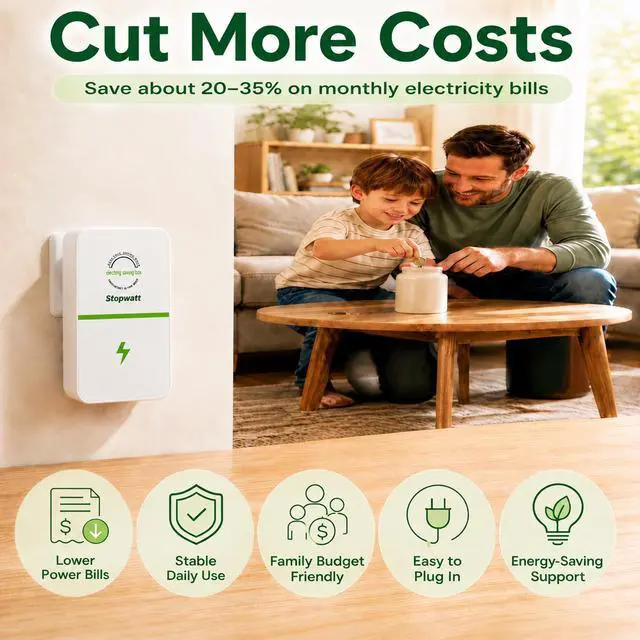 Alt view image 2 of 7 - Stop watt Smartplug Device for Home Office, US Plug, 4 Pack White (4PCS)