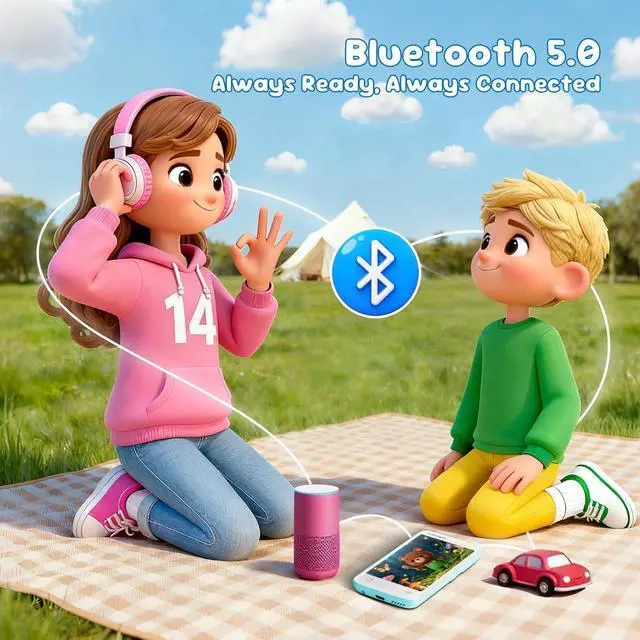Alt view image 6 of 7 - MP3 Player for Kids, Parental Controls,16GB, Supports Spotify and Audible, Bluetooth and WiFi(Mint Green)