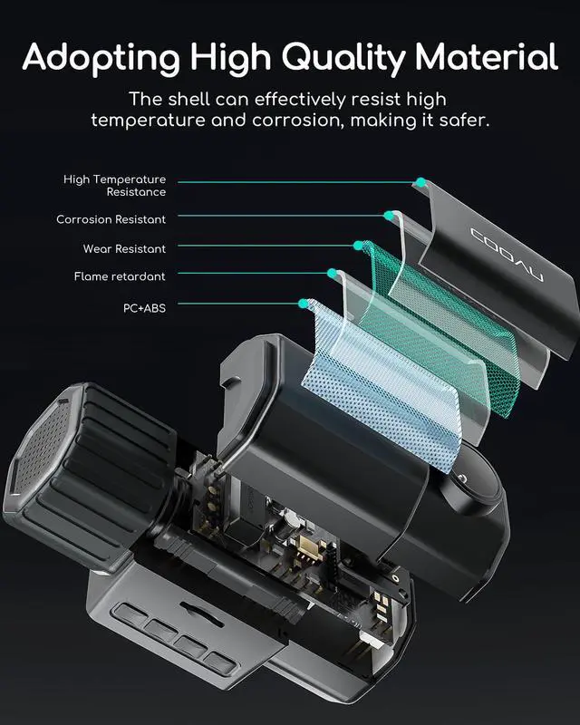 Alt view image 4 of 7 - Dual Dash Cam 2.5K+1080P, Dash Cam Front and Inside, Built-in GPS and WI-FI, Dash Camera for Cars, Perfect for Uber and Taxi Drivers, Night Vision, Accident Record, 24Hr Parking Mode
