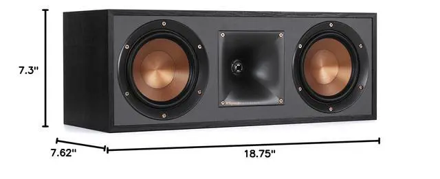 Alt view image 2 of 2 - R-52C Powerful Detailed Center Channel Home Speaker - Black