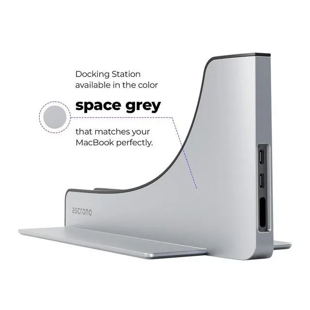 Alt view image 7 of 7 - Dock for 14" Apple MacBook Pro - Docking Station - Connect Dual Displays w/Two Thunderbolt 4 USB-C Ports - Mac Docking Station Hub for MacBook Pro 14" (M1,M2,M3,M4,M5 Base/Pro/Max 2021-2026)
