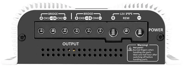 Alt view image 4 of 4 - Taramps TS 800x4 Car Audio Multichannel Amplifier 800 Watts Rms 2 Ohms 4 Channel 2 Bridged Channel Full Range Crossover, RCA/High Level Input, Class D
