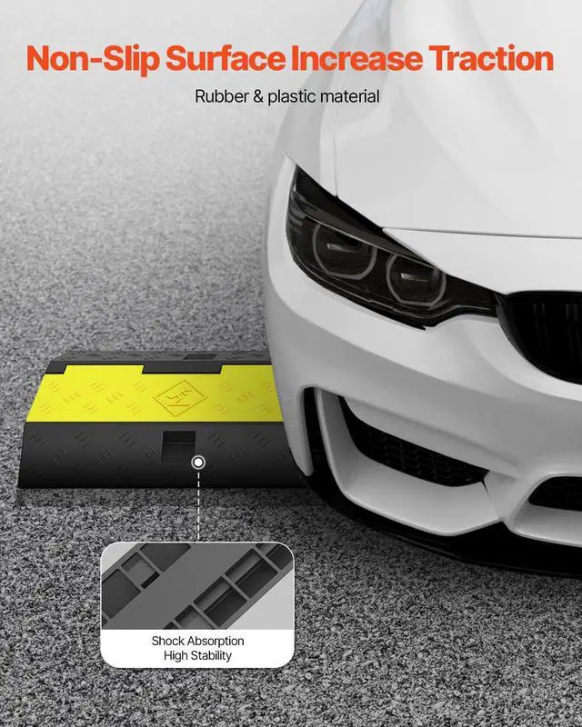 Alt view image 5 of 7 - 3 Pack of 2 Channel 11000lbs per Axle Capacity Protective Wire Cord Ramp Driveway Rubber Traffic Speed Bumps Cable Protector