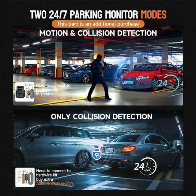Alt view image 7 of 7 - AI 4K Dash Cam Front and Rear, 4 Channel 360° View Camera for Car | 5GHz WiFi, AI Driver Monitor System DMS, Night Vision, Voice Control, GPS, Free 64GB Card, G-Sensor, 24H Parking Mode, V8PLUS