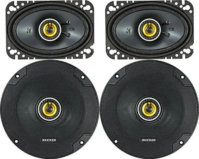 Main image of Speaker Package of 2 Items: CS Series Two 6.5" Coaxial Speakers 4-Ohm & Two 4"x6" Coaxial Speakers 4-Ohm - 1x 46CSC654, 1x 46CSC464