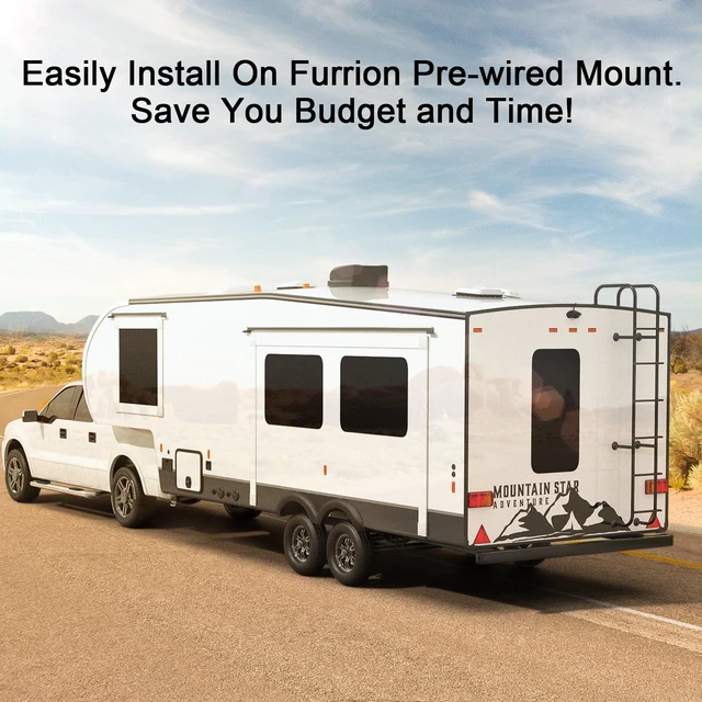 Alt view image 2 of 4 - HD 1080P 7" Wireless RV Backup Camera System for Furrion Pre-Wired RV Truck Camper, 7" IPS DVR Monitor & Rear View Camera, IR Night Vision IP69 Waterproof DIY Parking Lines - DW7Y5