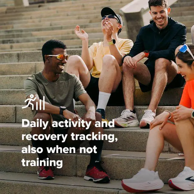 Alt view image 7 of 7 - Run GPS Sport Running Watch, Lightweight 1.32" AMOLED Black Textile | Dual-Band GNSS, 12D Battery Life, Touchscreen, 34+ Sports, Daily Activity&Recovery Tracking, 4GB Offline Music, App