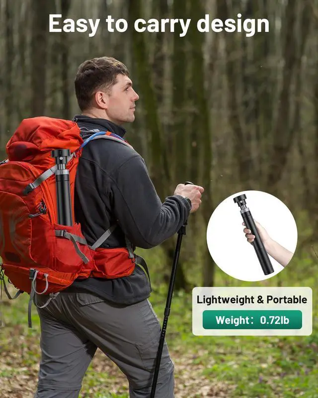 Alt view image 3 of 7 - Starlink Mini Tripod Stand Mount for All Starlink Mini Models | Portable Starlink Mini Tripod Stand Mount with Aluminum Tripod Adapter for RV, Camping, Outdoor Setups