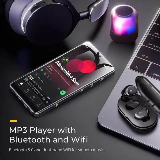Alt view image 3 of 7 - G7 Pro Android 13 MP3 Player with Spotify, 5.2" HD Touchscreen Portable Media Player with WiFi Bluetooth, Dual Camera, Speaker, Google Play, Expandable Storage for Kids & Adults (160GB)