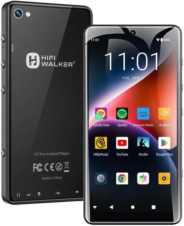 Main image of G7 Pro Android 13 MP3 Player with Spotify, 5.2" HD Touchscreen Portable Media Player with WiFi Bluetooth, Dual Camera, Speaker, Google Play, Expandable Storage for Kids & Adults (160GB)
