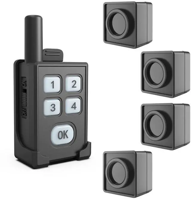Main image of Perimeter Trip Alarm-Portable Camping Motion Sensor-1 Receiver+4 Sensors | Outdoor Wireless Motion Sensor&Detector-Personal Security for Wildlife&Stranger Alert(Camping,Hiking,Hunting,Fishing)