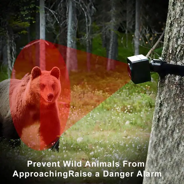 Alt view image 3 of 6 - Perimeter Trip Alarm-Portable Camping Motion Sensor-1 Receiver+4 Sensors | Outdoor Wireless Motion Sensor&Detector-Personal Security for Wildlife&Stranger Alert(Camping,Hiking,Hunting,Fishing)