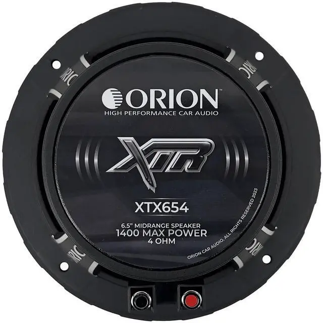 Alt view image 6 of 6 - XTR XTX654 6.5" High Efficiency Mid-Range Speakers, 1400W Pair | 350W RMS, 4-Ohm Impedance, 1.5" Voice Coil, Bullet Loudspeaker Design