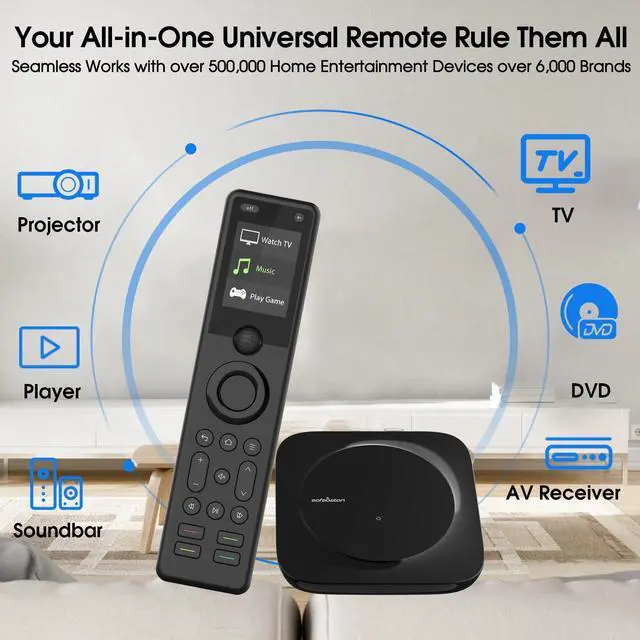 Alt view image 2 of 7 - X1S Universal Remote with Hub & Customize APP | Universal Remote Control with One Touch Activities, Compatible with 60 Devices, Work with Alexa Google Assistant