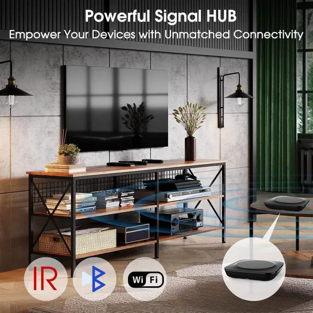 Alt view image 6 of 7 - X1S Universal Remote with Hub & Customize APP | Universal Remote Control with One Touch Activities, Compatible with 60 Devices, Work with Alexa Google Assistant